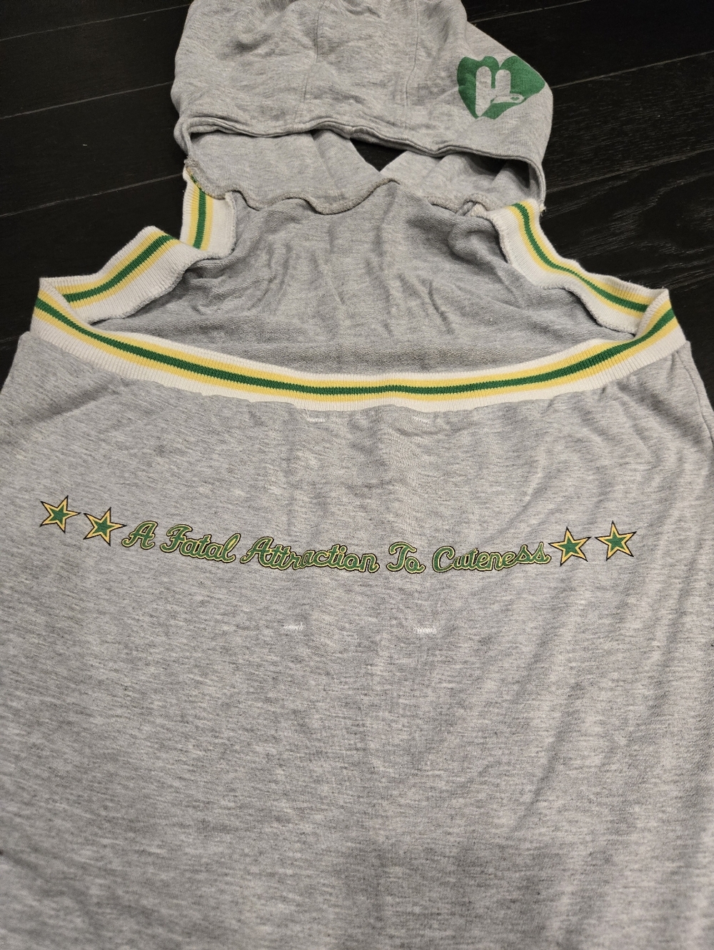 RARE Y2K Harajuku Lovers "Training Camp" Hoodie Tank - Gwen Stefani SZ L Kawaii - Picture 5 of 11